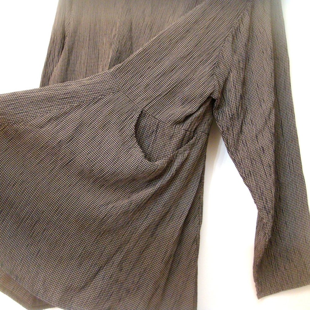 Flax by Jeanne Engelhart Lagan Look Button Front Top - Picture 3 of 5